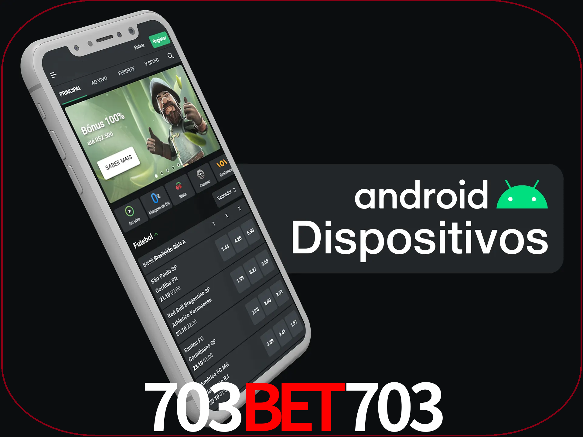 O aplicativo suporta a maioria de todos os dispositivos Android.