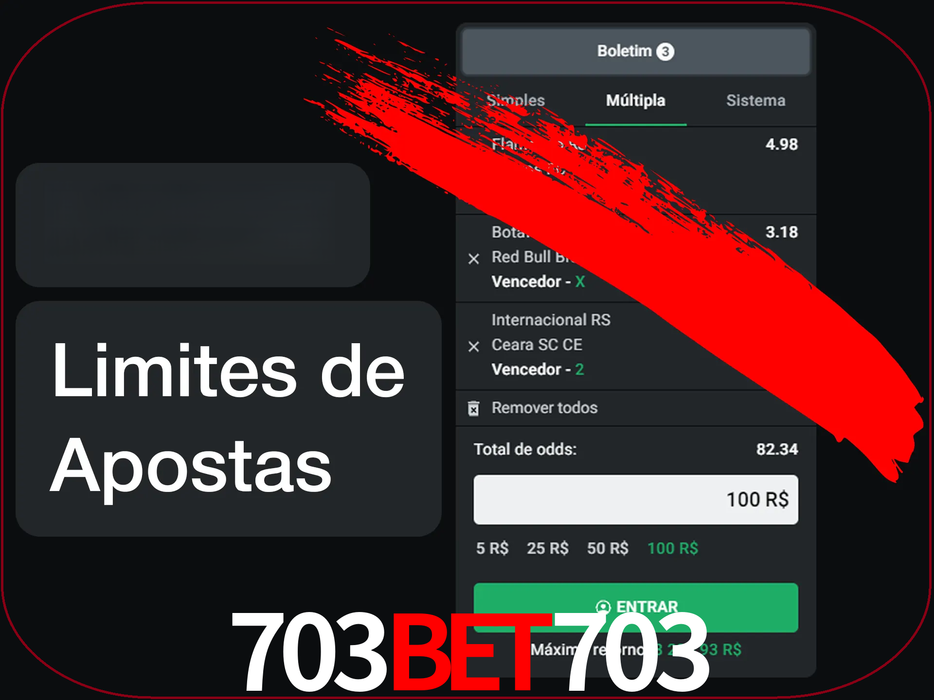 Não faça apostas loucas.