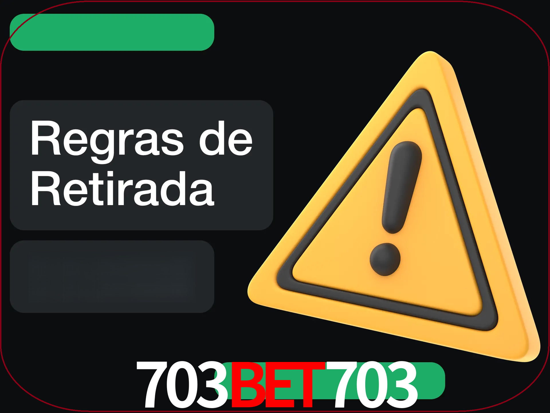 Leia as regras antes de fazer primeiro comdawal.
